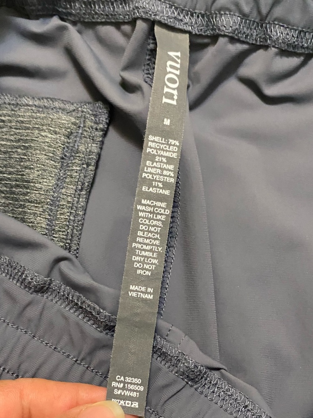 Vuori Miles Jogger In Azure Blue Gray Lightweight - Picture 5 of 6